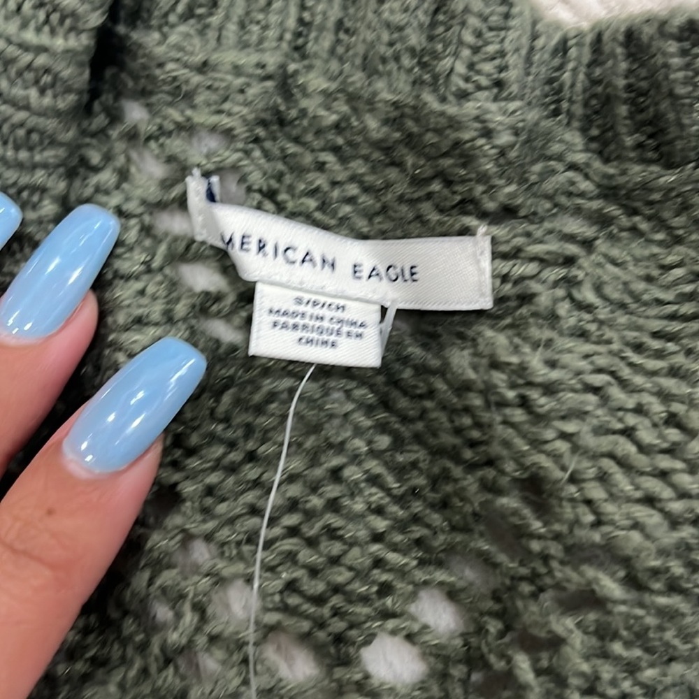 Brand New Green Cardigan Sweater - Picture 2 of 3